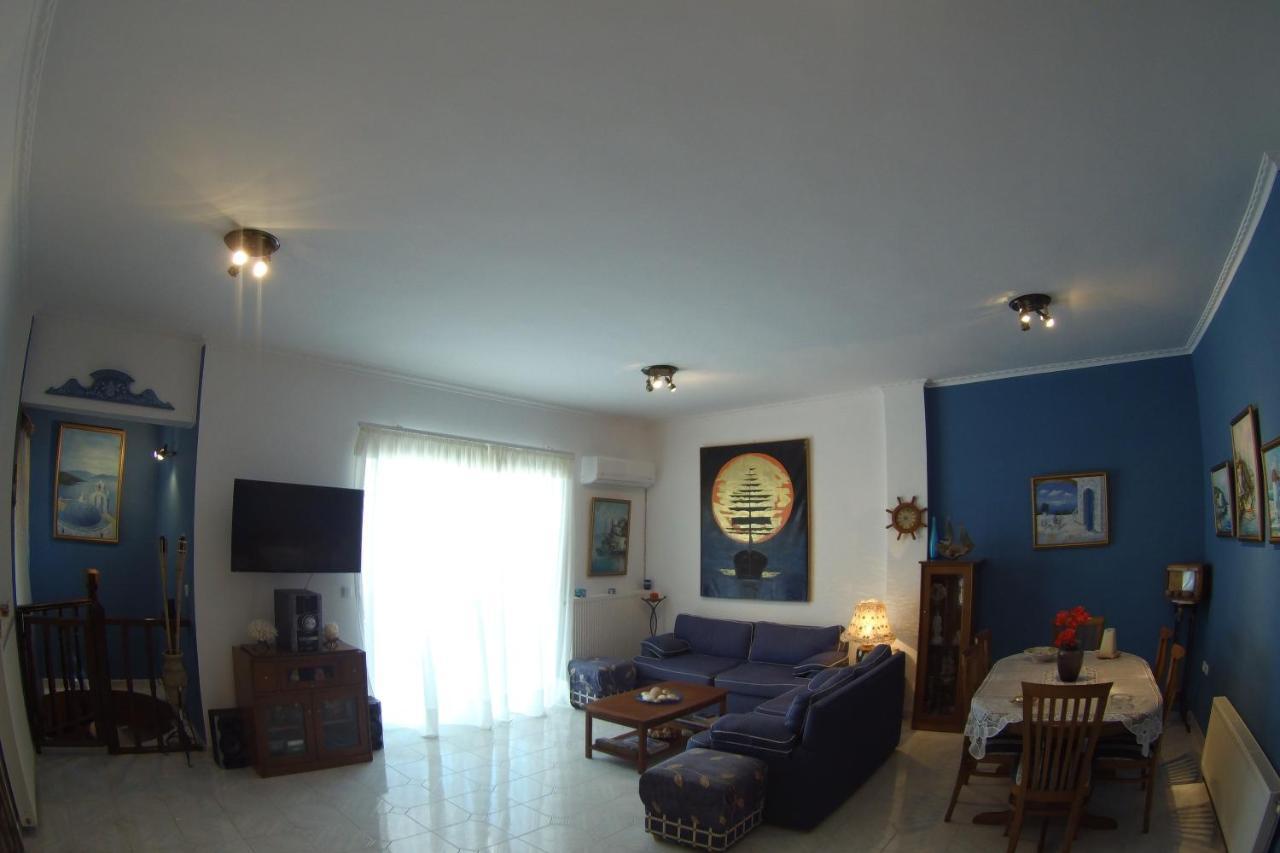 Blue & White Maisonette Over The Sea Near Sounio スーニオ エクステリア 写真